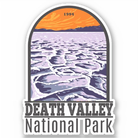 Nationaal Park Death Valley  Sticker (Voorkant)