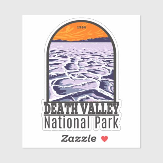 Nationaal Park Death Valley  Sticker (Vel)