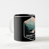 nationaal park Deer Mountains Tweekleurige Koffiemok (Voorkant links)