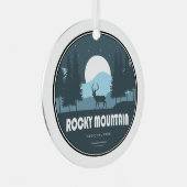 Nationaal Park Deer Rocky Mountain Metalen Ornament (Voorkant Rechts)