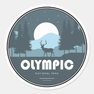 Nationaal Park Deer Ronde Sticker