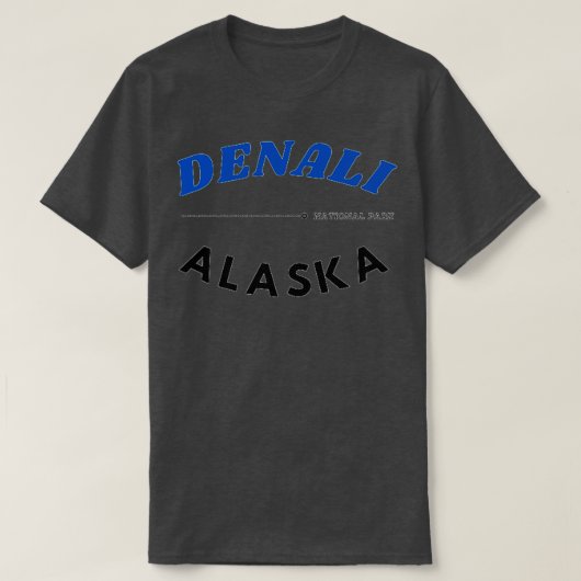 Nationaal park Denali Alaska 2 T-shirt (Design voorkant)