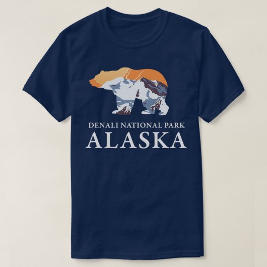 Nationaal park Denali Alaska 3 T-shirt (Design voorkant)