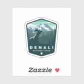 Nationaal park Denali Alaska | Afgesneden Sticker (Vel)