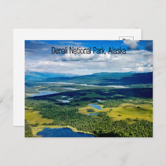 Nationaal Park Denali, Alaska Briefkaart (Voorkant / Achterkant)