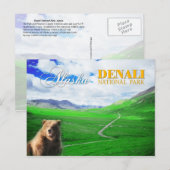 Nationaal Park Denali, Alaska Briefkaart (Voorkant / Achterkant)