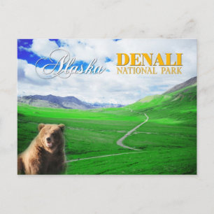 Nationaal Park Denali, Alaska Briefkaart