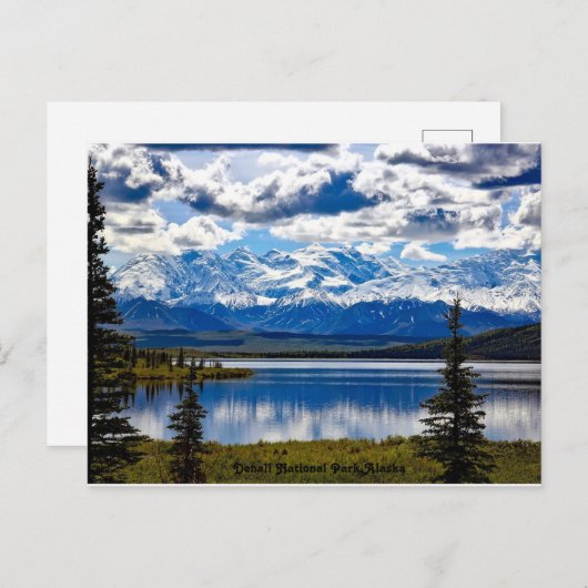 Nationaal Park Denali, Alaska Feestdagenkaart (Voorkant / Achterkant)