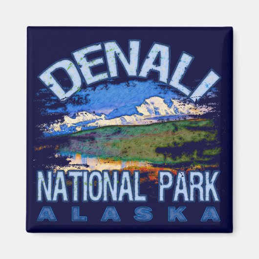 Nationaal Park Denali, Alaska Magneet (Voorkant)