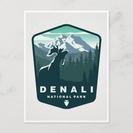  Nationaal Park Denali Alaska Mount Hunter Briefkaart (Voorkant)