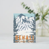 Nationaal Park Denali Alaska Mount Hunter Briefkaart (Staand voorkant)