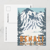 Nationaal Park Denali Alaska Mount Hunter Briefkaart (Voorkant / Achterkant)