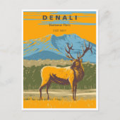 Nationaal Park Denali Alaska Mount Hunter Briefkaart (Voorkant)