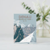 Nationaal park Denali Alaska Mount Hunter  Briefkaart (Staand voorkant)
