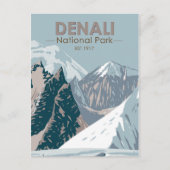 Nationaal park Denali Alaska Mount Hunter  Briefkaart (Voorkant)