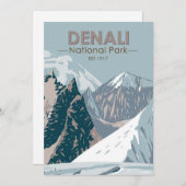 Nationaal park Denali Alaska Mount Hunter  Feestdagenkaart (Voorkant / Achterkant)