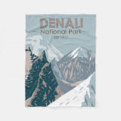 Nationaal park Denali Alaska Mount Hunter  Fleece Deken (Voorkant)