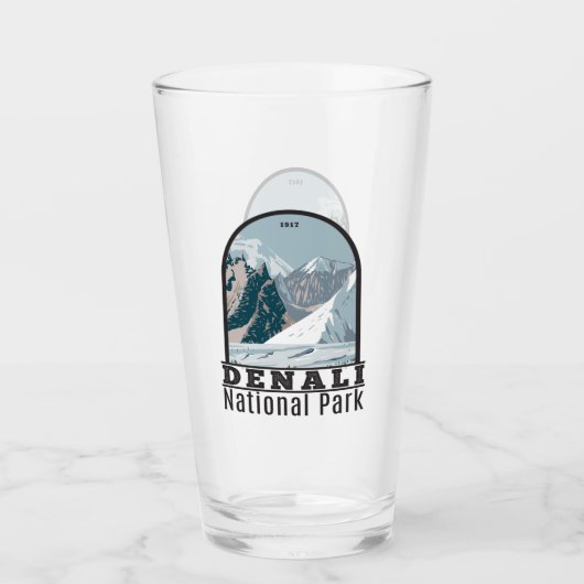 Nationaal park Denali Alaska Mount Hunter  Glas (Voorkant)