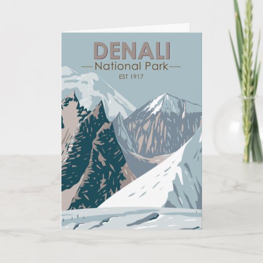 Nationaal park Denali Alaska Mount Hunter Kaart (Voorkant)