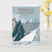 Nationaal park Denali Alaska Mount Hunter Kaart (Gele Bloem)