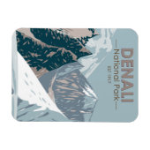 Nationaal park Denali Alaska Mount Hunter Magneet (Horizontaal)