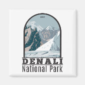 Nationaal park Denali Alaska Mount Hunter  Magneet (Voorkant)