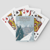 Nationaal park Denali Alaska Mount Hunter  Pokerkaarten (Achterkant)