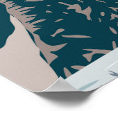 Nationaal park Denali Alaska Mount Hunter  Poster (Hoek)