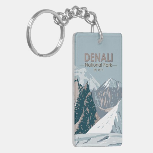 Nationaal park Denali Alaska Mount Hunter Sleutelhanger (Voorkant Links)
