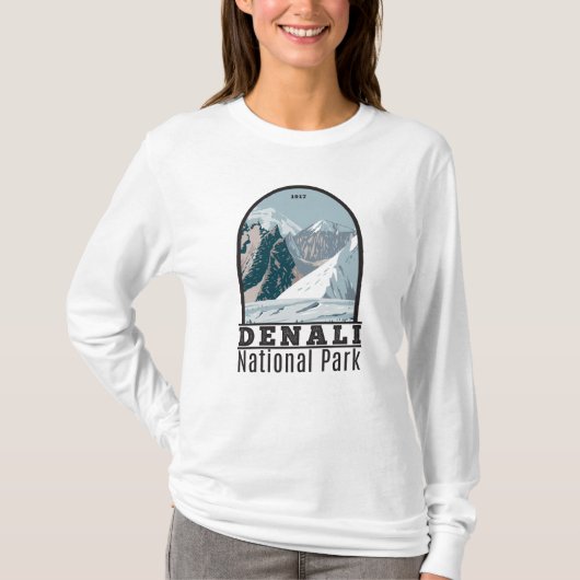 Nationaal park Denali Alaska Mount Hunter  T T-shirt (Voorkant)