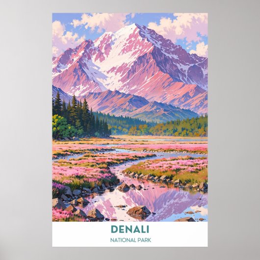 Nationaal park Denali - Alaska Poster (Voorkant)