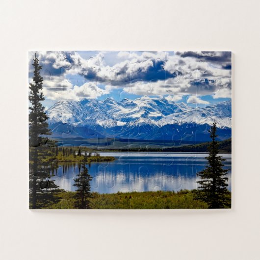 Nationaal park Denali Alaska Sky Clouds gebergte Legpuzzel (Horizontaal)
