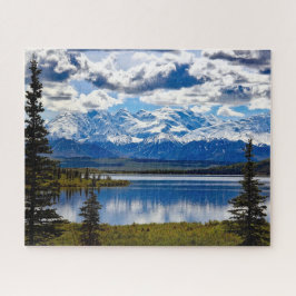 Nationaal park Denali Alaska Sky Clouds gebergte Legpuzzel