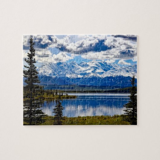 Nationaal park Denali Alaska Sky Clouds gebergte Legpuzzel (Horizontaal)