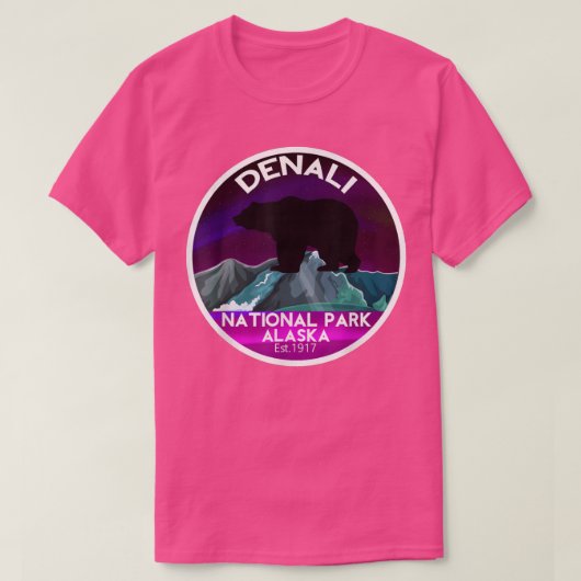 Nationaal park Denali Alaska T-shirt (Design voorkant)