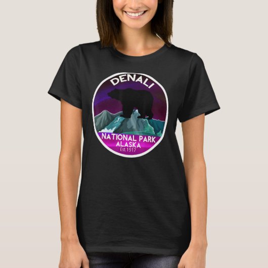 Nationaal park Denali Alaska T-shirt (Voorkant)