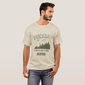 Nationaal park Denali Alaska T-shirt (Voorkant volledig)