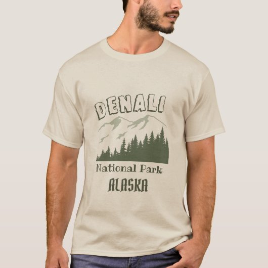 Nationaal park Denali Alaska T-shirt (Voorkant)