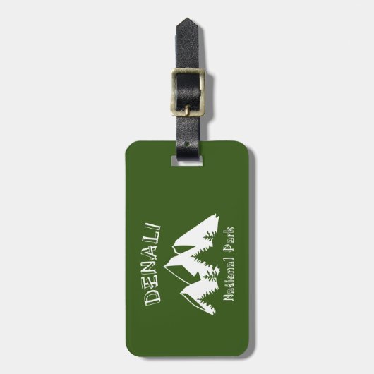 Nationaal park Denali Bagagelabel (Voorkant verticaal)