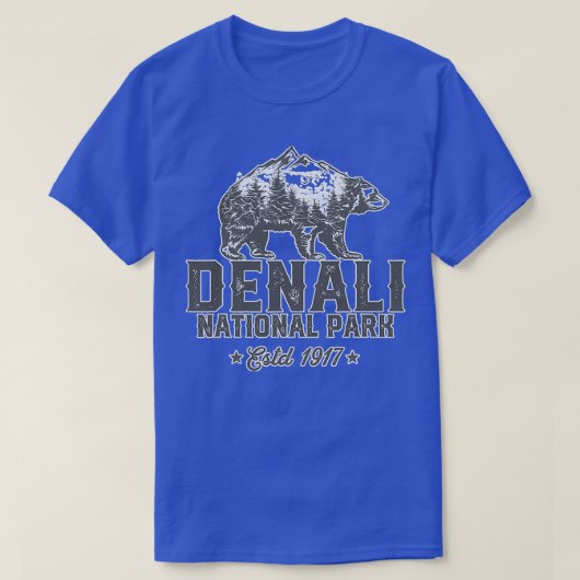 Nationaal park Denali Beer Alaska T-shirt (Design voorkant)