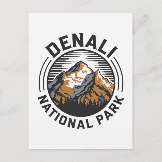 Nationaal park Denali Briefkaart (Voorkant)