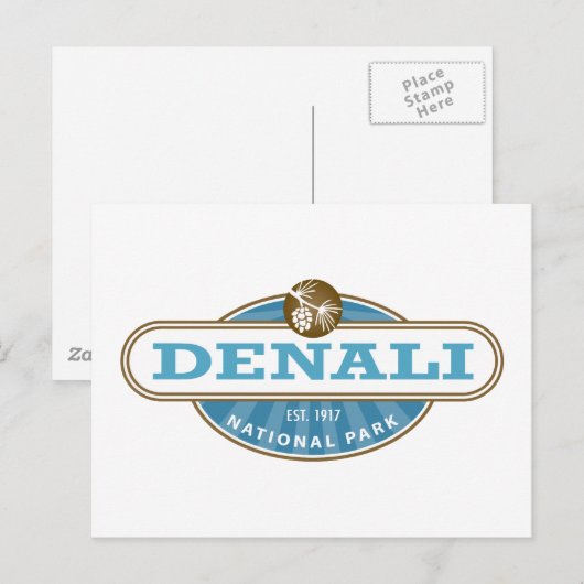 Nationaal park Denali Briefkaart (Voorkant / Achterkant)