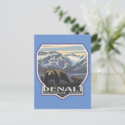 Nationaal park Denali Briefkaart (Staand voorkant)