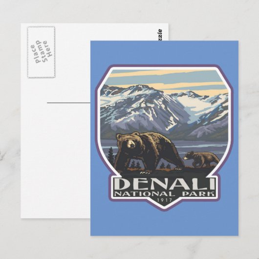 Nationaal park Denali Briefkaart (Voorkant / Achterkant)