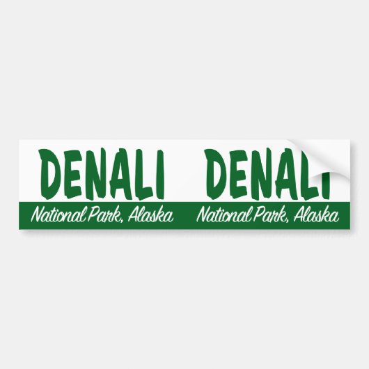 Nationaal park Denali Bumpersticker (Voorkant)
