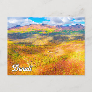 Nationaal Park Denali en Preserve, Alaska Briefkaart