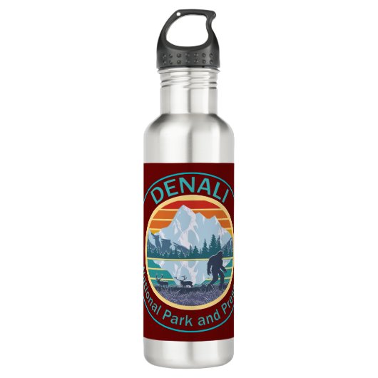 Nationaal Park Denali en Preserve Bigfoot Waterfles (Voorkant)