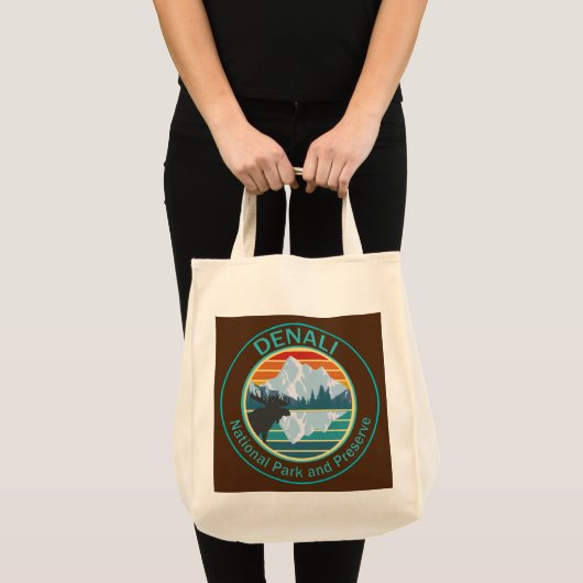 Nationaal Park Denali en Preserve Moose Tote Bag (Voorkant (product))