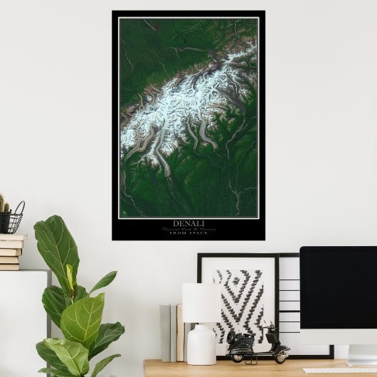 Nationaal park Denali en reserve Alaska uit de rui Poster (Thuiskantoor)