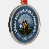 Nationaal park Denali (Hiker C) Metalen Ornament (Rechts)